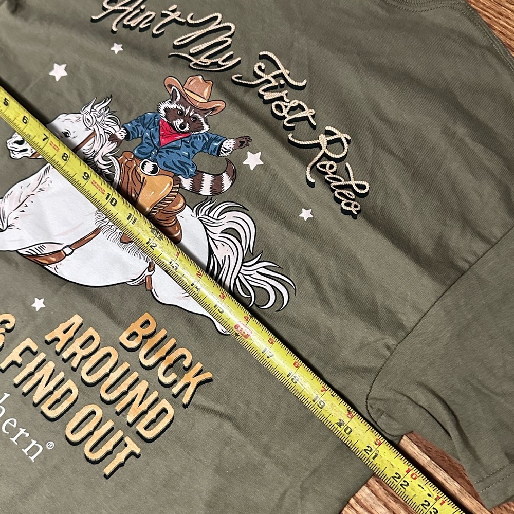 🆕 'Aint My First Rodeo' Short Sleeve Tee by Simply Southern Size L - Picture 11 of 11